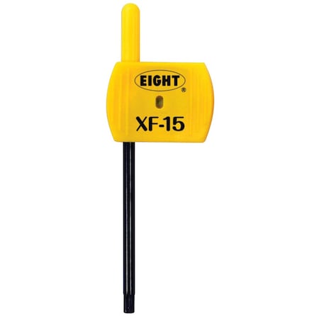 Eight Tool TORX KEY FLAG HANDLE, T15 X 84MM YLW XF-15